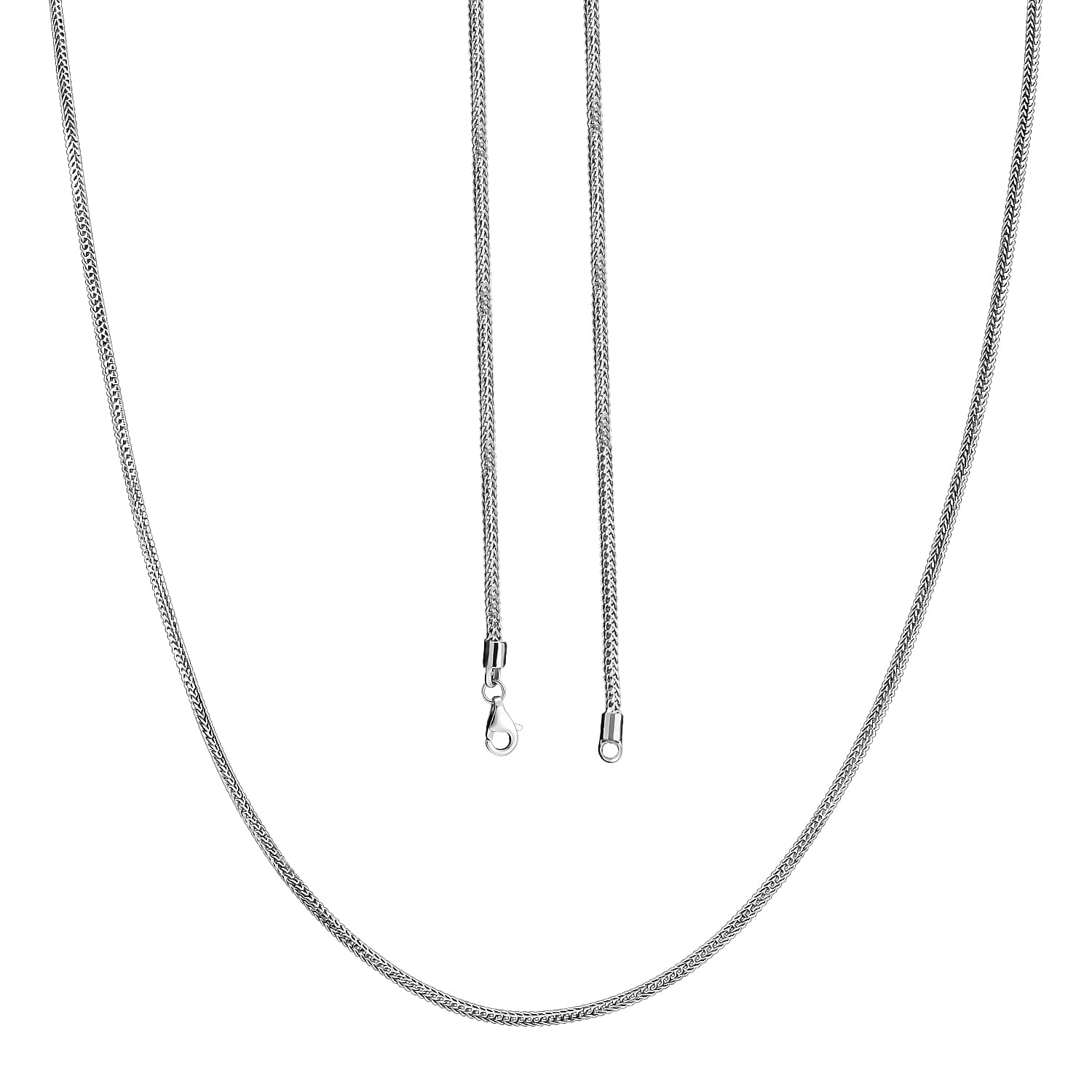950 Platinum Interlocking Links Chain Necklace (18 Inches) (9.65 Grams)