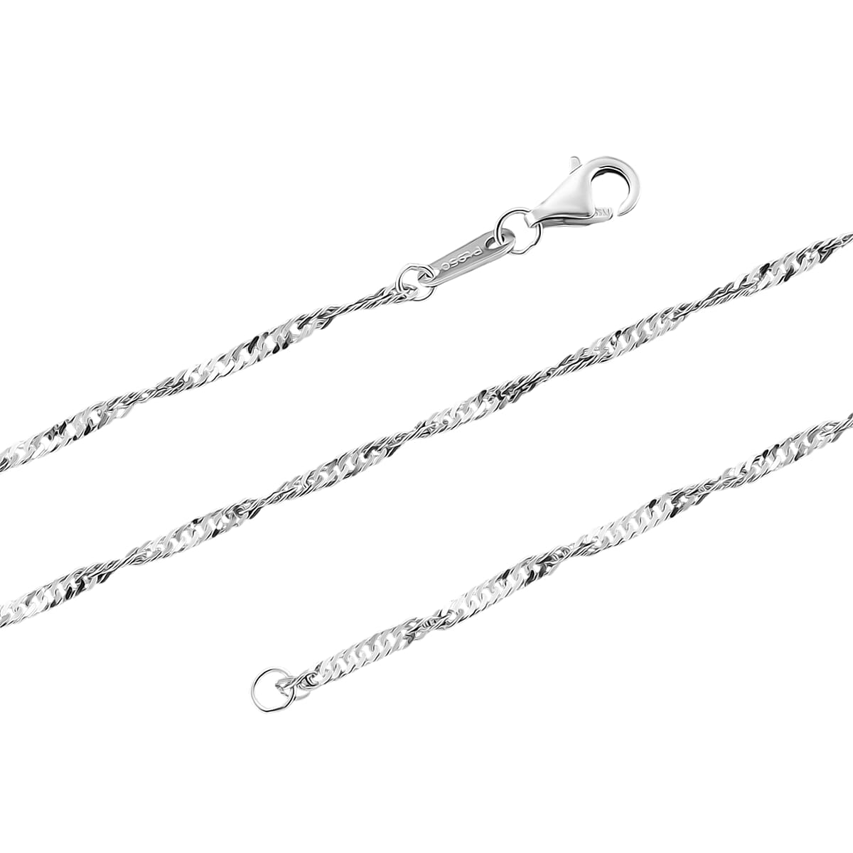Water Wave Chain Necklace in 950 Platinum 5.50 Grams 20 Inches image number 4