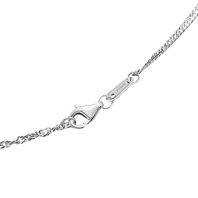 950 Platinum Wave Chain Necklace (20 Inches) (5.50 Grams)