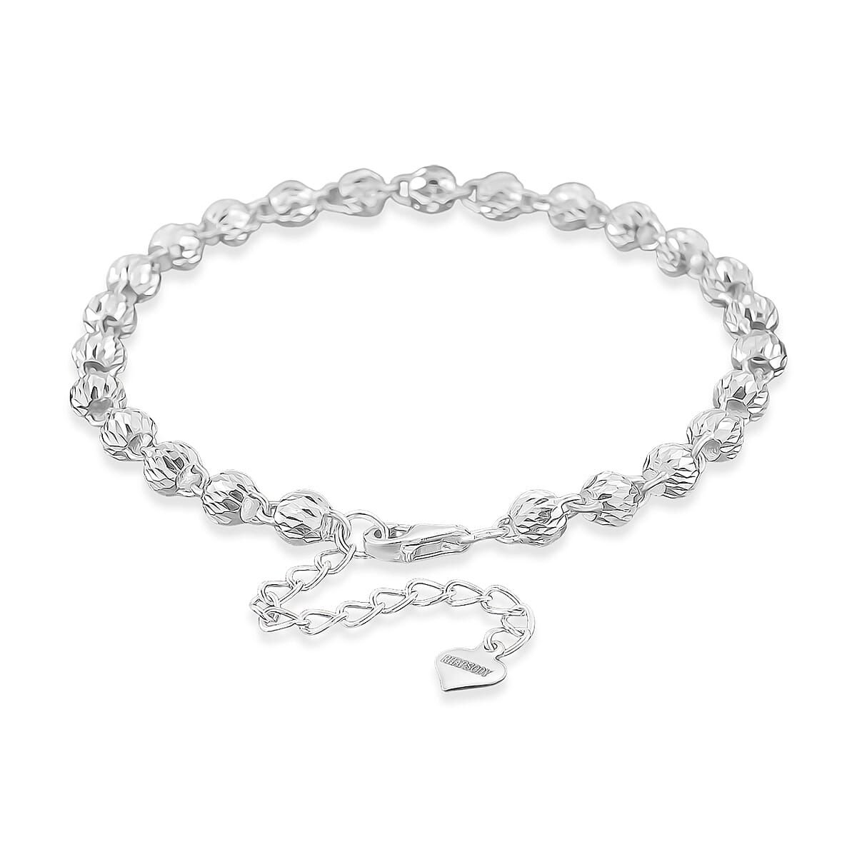 Doorbuster Beaded Chain Bracelet in Rhapsody 950 Platinum (6.50-8.0In) 6.4 Grams image number 3