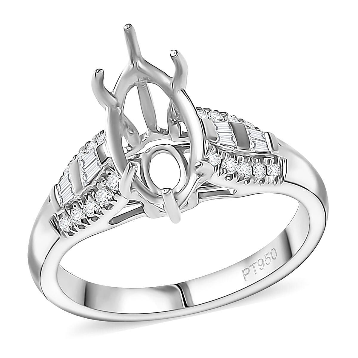 Luxuriant Lab Grown Diamond SI 0.33 ctw Ring in 950 Platinum (Size 7.0)