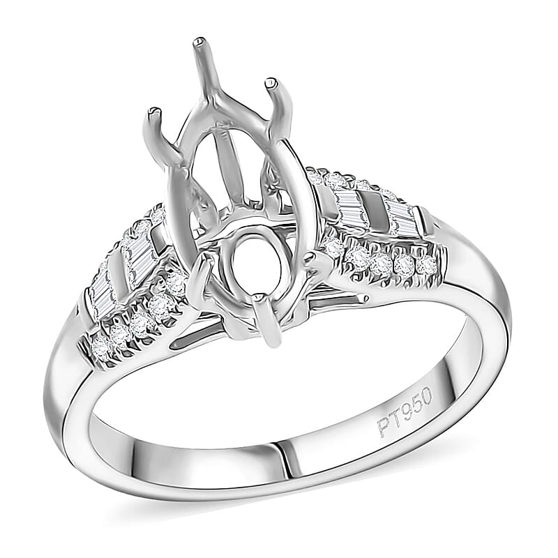 Luxuriant Lab Grown Diamond SI 0.33 ctw Ring in 950 Platinum (Size 7.0)