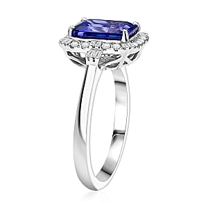 Certified & Appraised Rhapsody AAAA Tanzanite and Diamond E-F VS 3.00 ctw Ring in 950 Platinum (Size 10.0) 6 Grams
