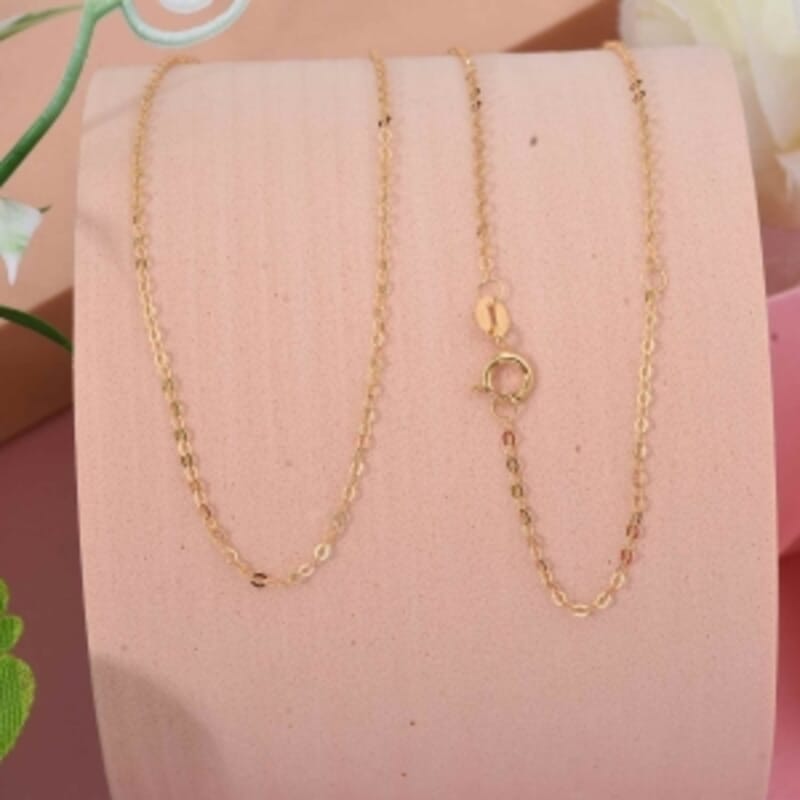 18K Yellow Gold Chain Necklace
