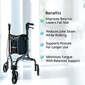 Closeout Helios 3 Wheel Walker -Black