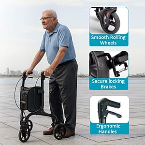 Closeout Helios 3 Wheel Walker -Black