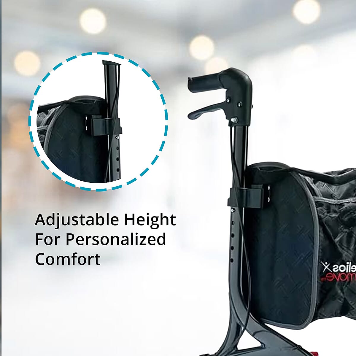 Closeout Helios 3 Wheel Walker -Black image number 4