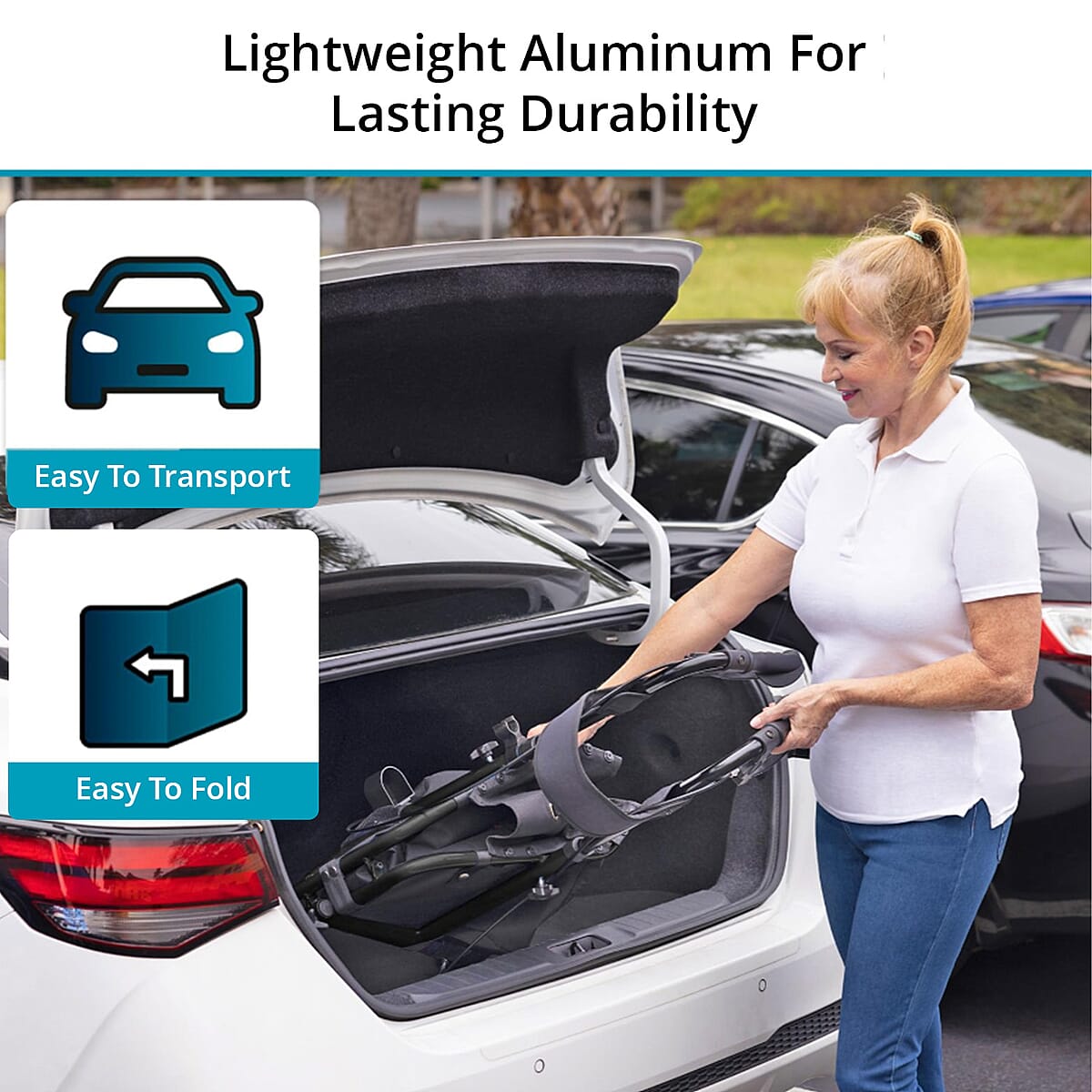 Closeout Helios 3 Wheel Walker -Silver image number 5