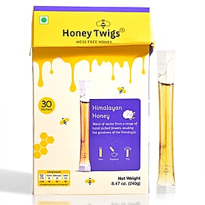 Honey Twigs Himalayan Honey Sticks - 30 Count Single Serve Natural Honey Straws - 8.47 oz