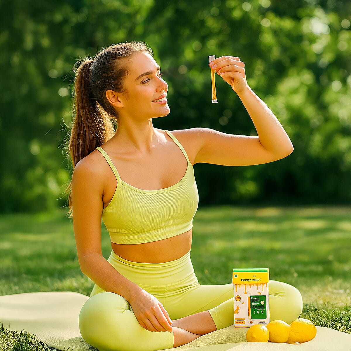 Honey Twigs Lemon Infused Honey Sticks - 30 Count Single Serve Natural Honey Straws - 8.47 oz image number 2