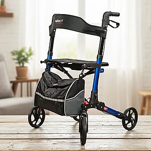 Closeout 4 Wheel Walker -Blue