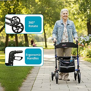 Closeout 4 Wheel Walker -Blue