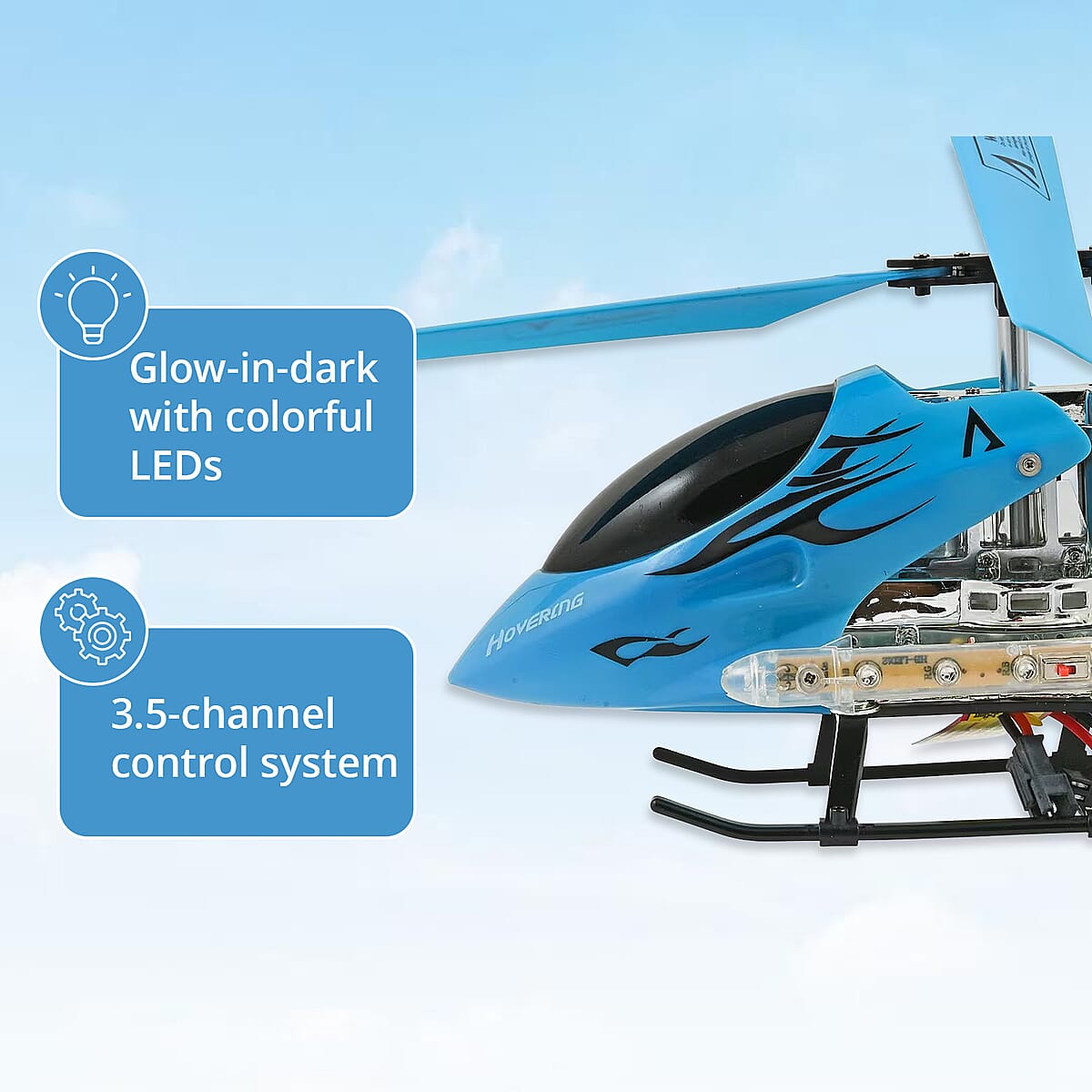 Closeout Mini Helicopter - Blue image number 4