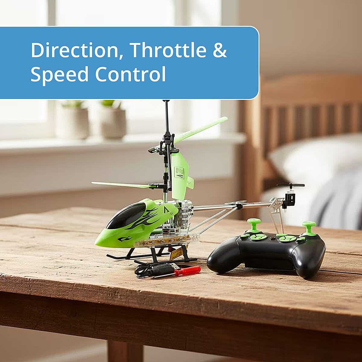 Closeout Mini Helicopter - Green image number 1