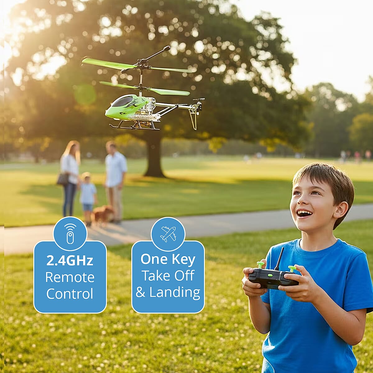 Closeout Mini Helicopter - Green image number 3