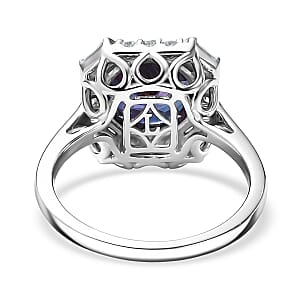 Doorbuster Certified & Appraised Luxuriant AAA Lab Grown Alexandrite and Diamond G-H SI 5.57 ctw Ring in 10K White Gold (Size 10.0)
