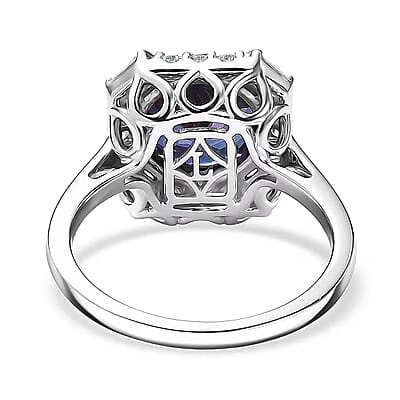 Certified & Appraised Luxuriant AAA Lab Grown Alexandrite and Diamond G-H SI 5.57 ctw Ring in 10K White Gold (Size 10.0)
