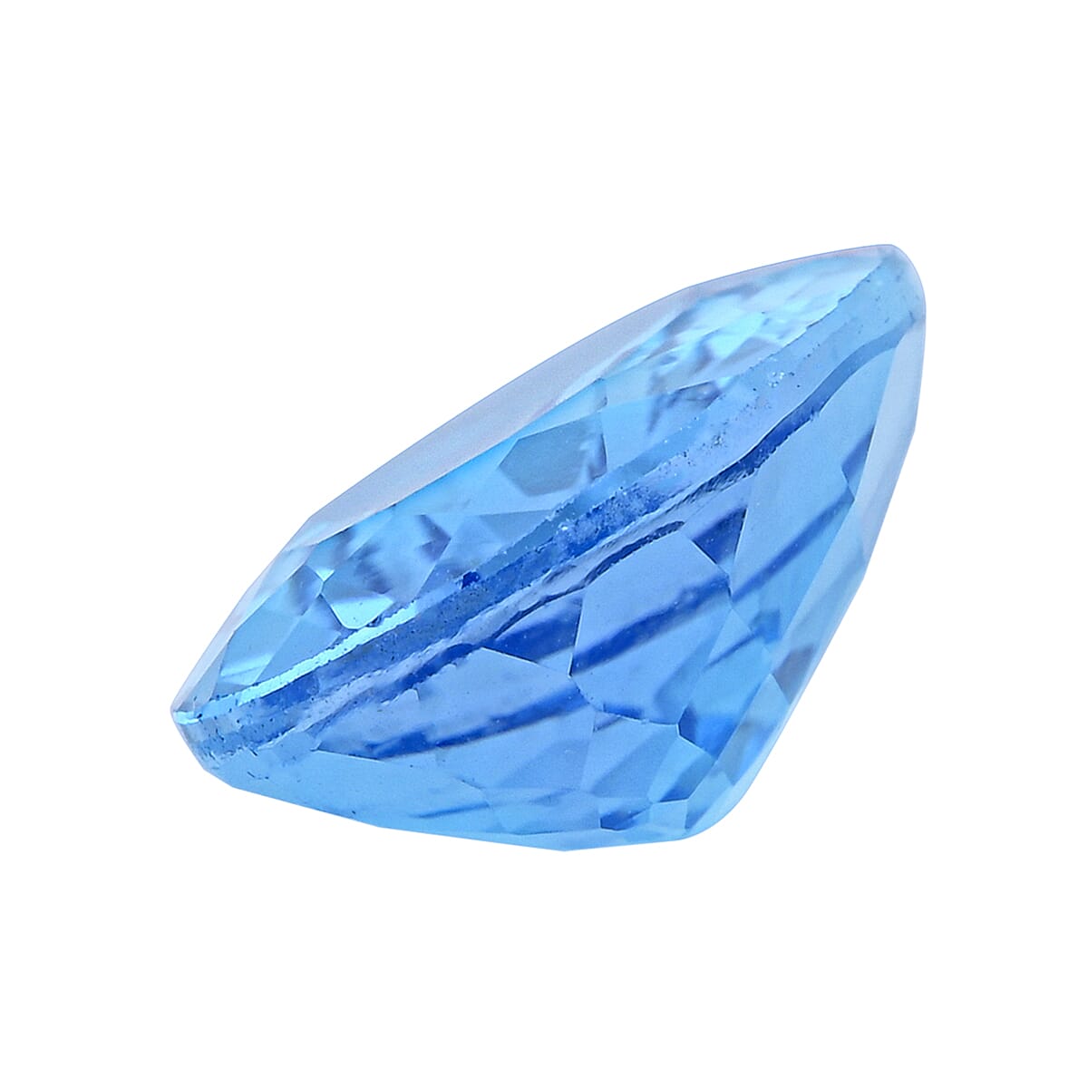 AAAA Swiss Blue Topaz (Oval 18x13 mm) 14.00 ctw image number 1