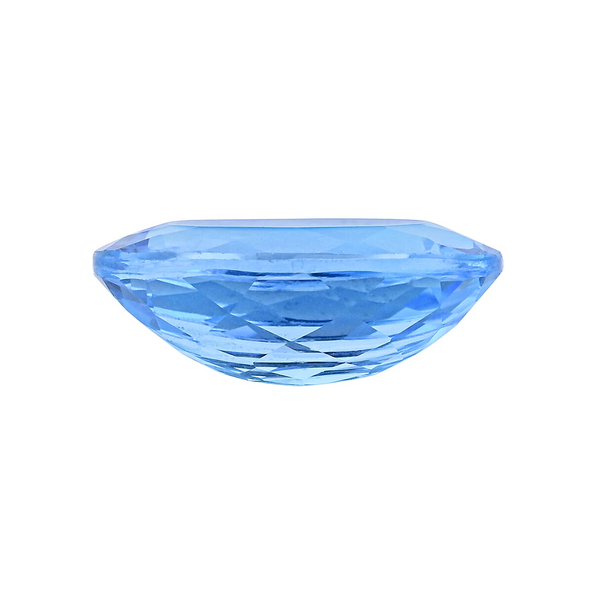AAAA Swiss Blue Topaz (Oval 18x13 mm) 14.00 ctw image number 2