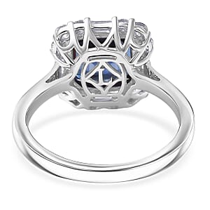 Doorbuster Certified & Appraised Luxuriant Asscher Cut AAA Lab Grown Alexandrite and Diamond G-H SI 3.56 ctw Ring in 10K White Gold (Size 10.0)