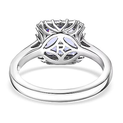 Certified & Appraised Rhapsody AAAA Tanzanite and Diamond E-F VS 2.30 ctw Ring in 950 Platinum (Size 7.0) 6 Grams