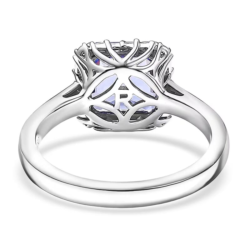 Certified & Appraised Rhapsody AAAA Tanzanite and Diamond E-F VS 2.30 ctw Ring in 950 Platinum (Size 7.0) 6 Grams