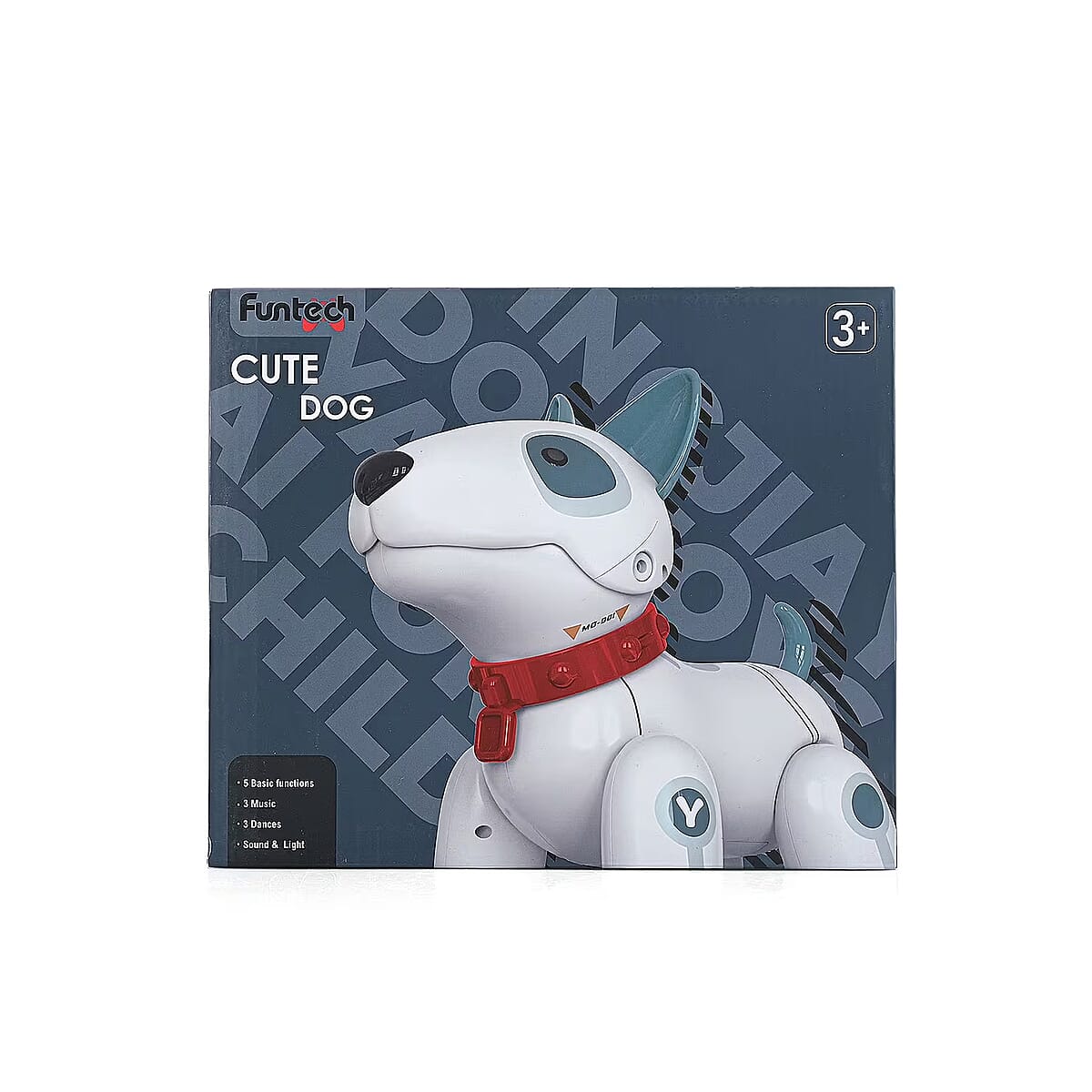 Closeout White and Blue Dog Robot image number 0