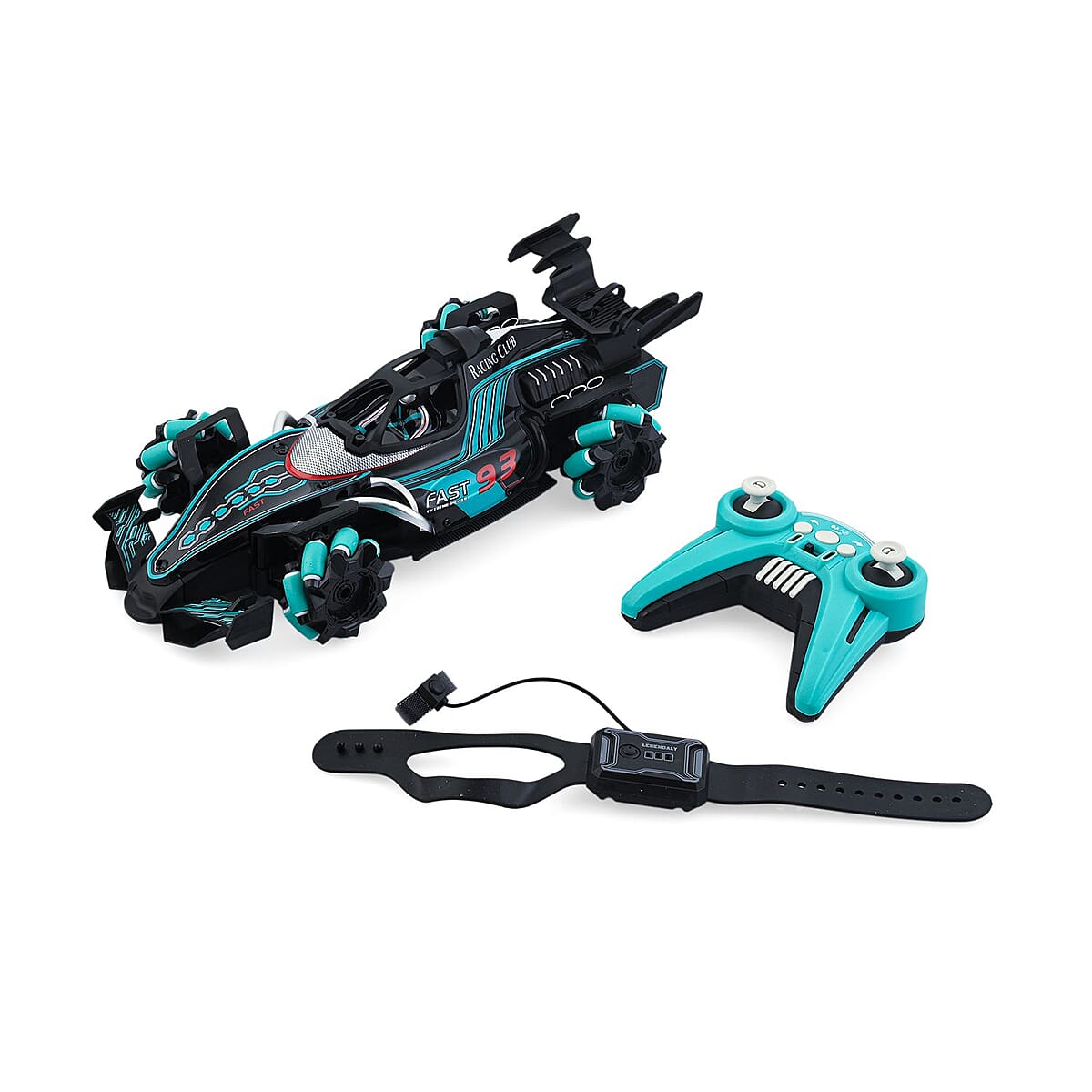 Closeout Black and Green Racing Car image number 0