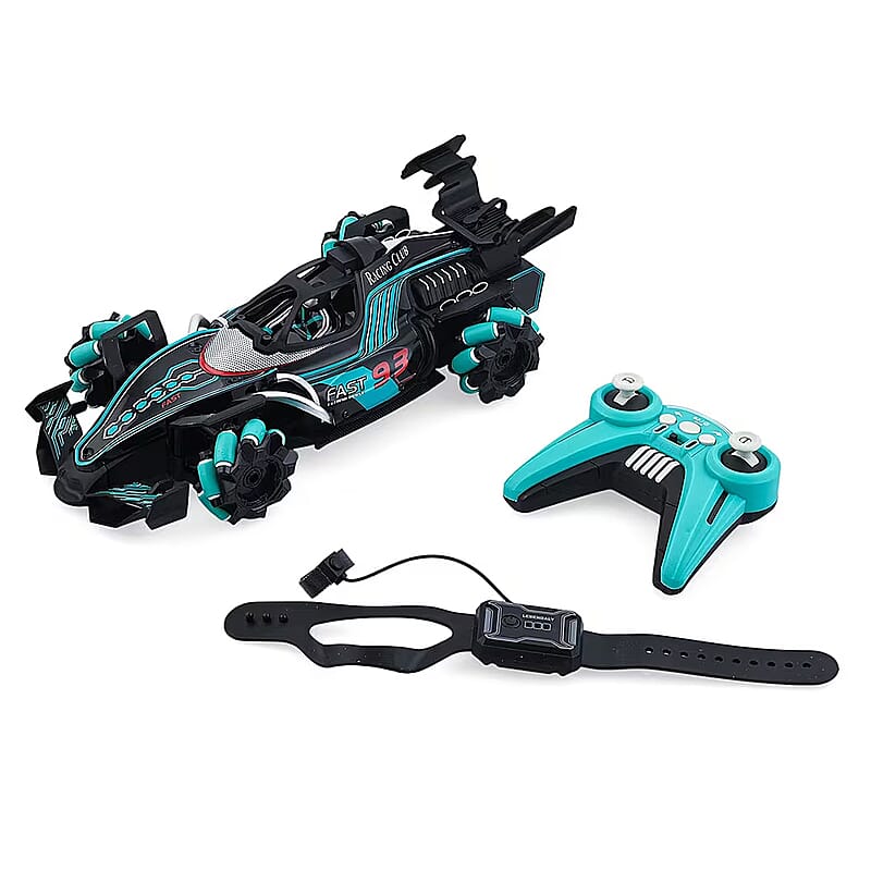 Closeout Black and Green Racing Car