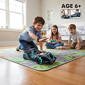 Closeout Black and Green Racing Car