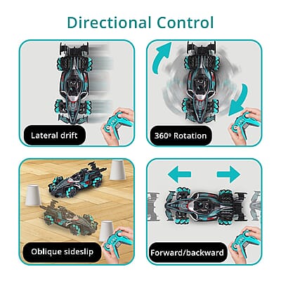 Closeout Black and Green Racing Car