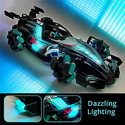 Closeout Black and Green Racing Car