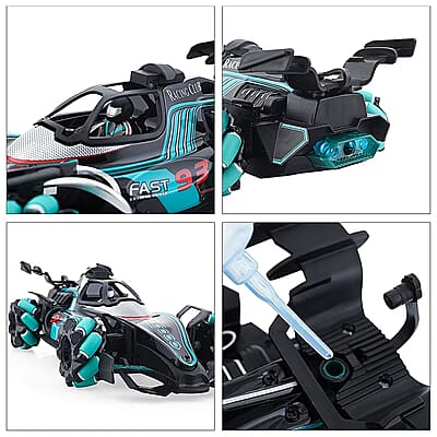 Closeout Black and Green Racing Car