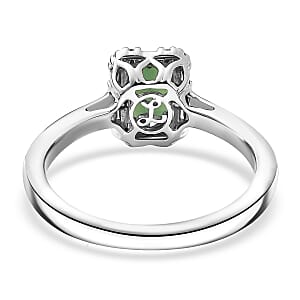 Luxoro AAA Pirineu Lagoon Tourmaline, Diamond Ring in 10K White Gold 1.48 ctw (Size 6.0)