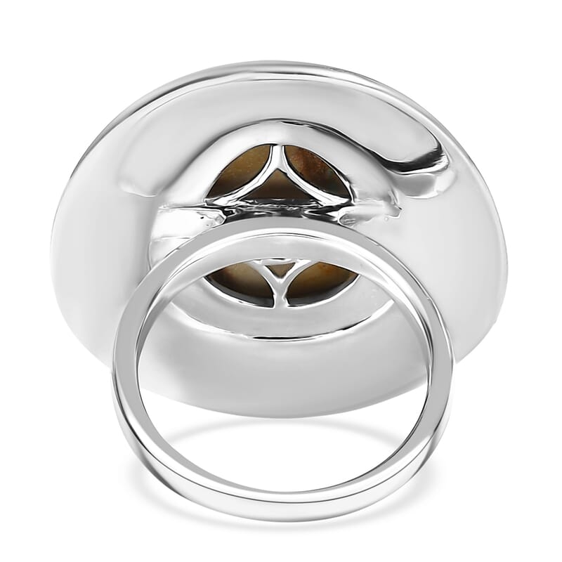 D'Joy Rachel Roy Loving Care Royston Ribbon Turquoise Ring in Rhodium Over Sterling Silver 14.30 ctw (Size 10.0)