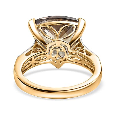 Luxoro AAA Turkizite, Diamond Ring in 14K Yellow Gold 9.10 ctw (Size 6.0)