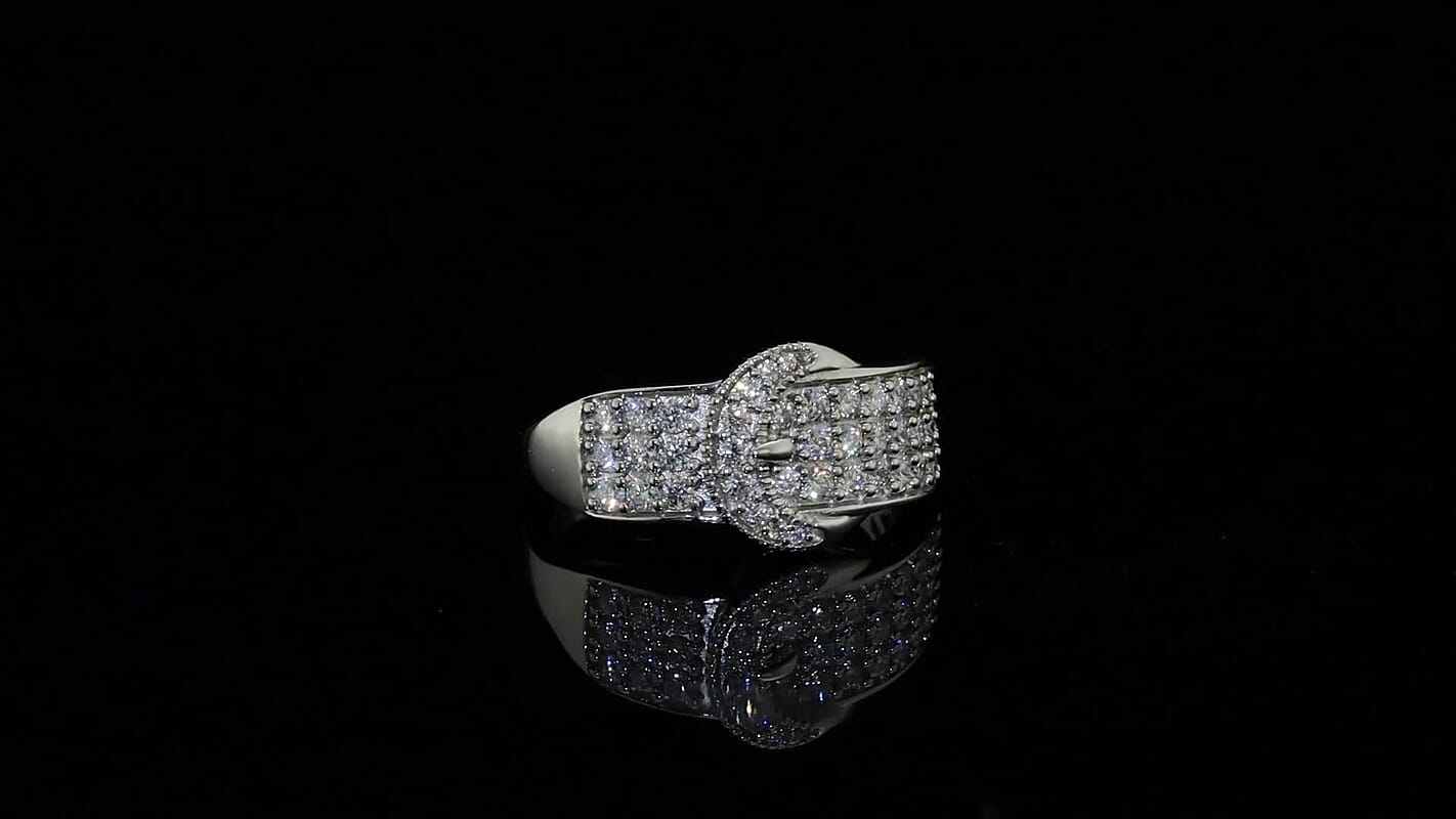 EverTrue Moissanite Ring in Platinum Bond (Size 10.0) 0.75 ctw