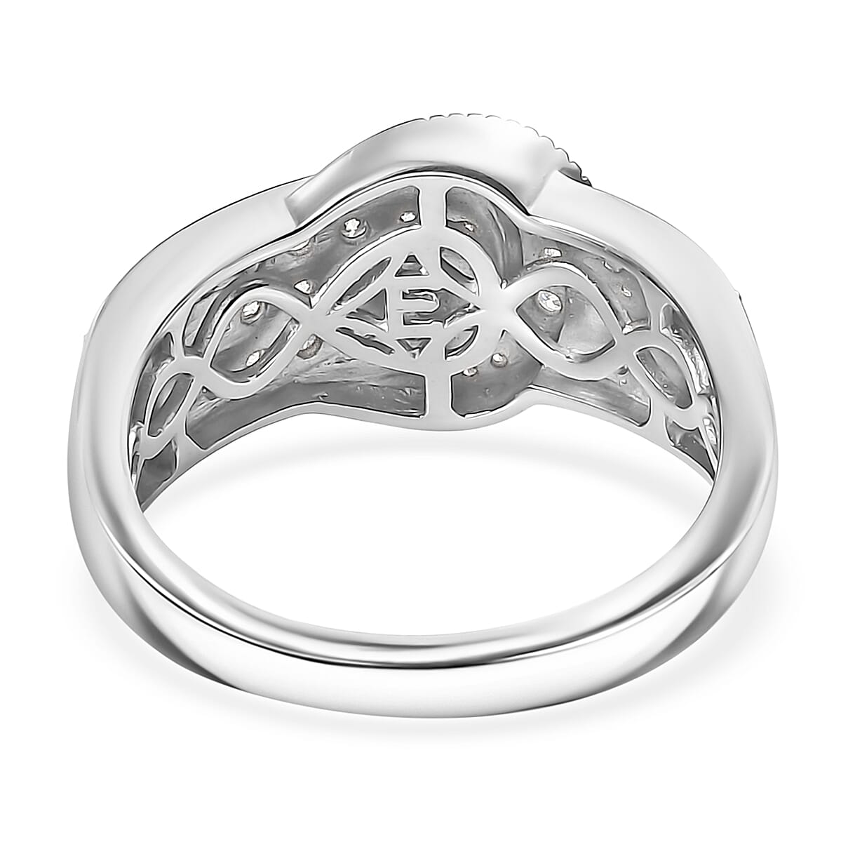 EverTrue Moissanite Ring in Platinum Bond 0.75 ctw (Size 6.0) image number 4