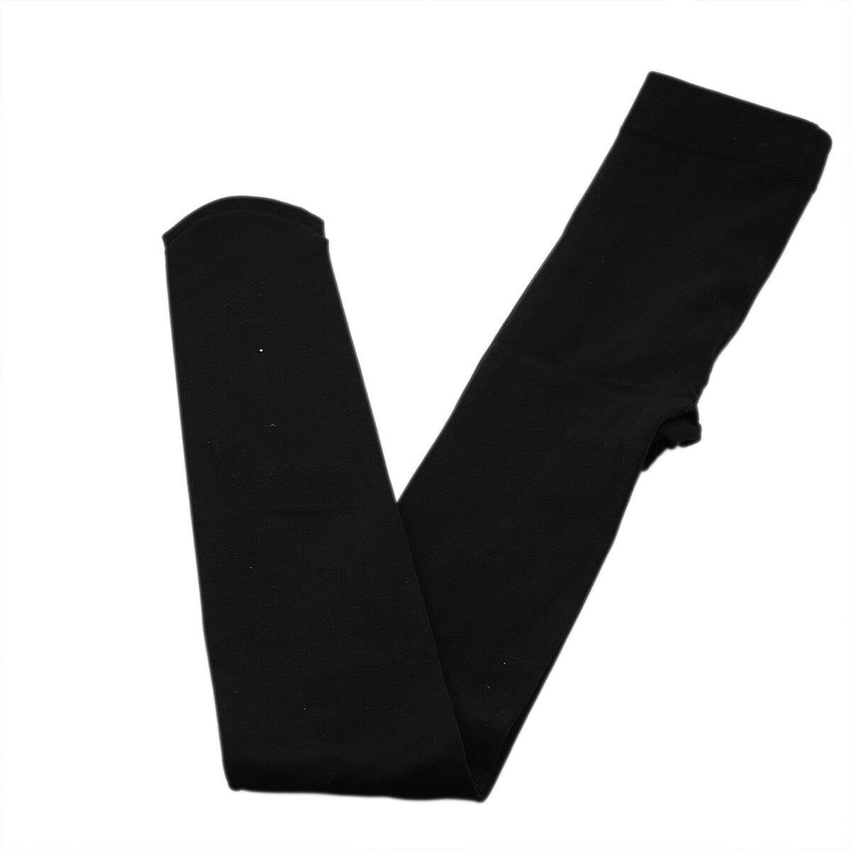 Mossimo Black Fleece Lined Footed Tights - L image number 3