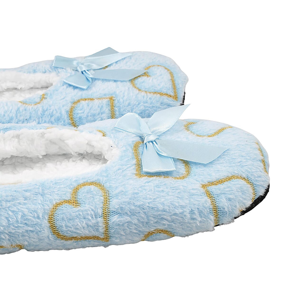 Mossimo Blue Heart Slippers with Grippers - S/M image number 5
