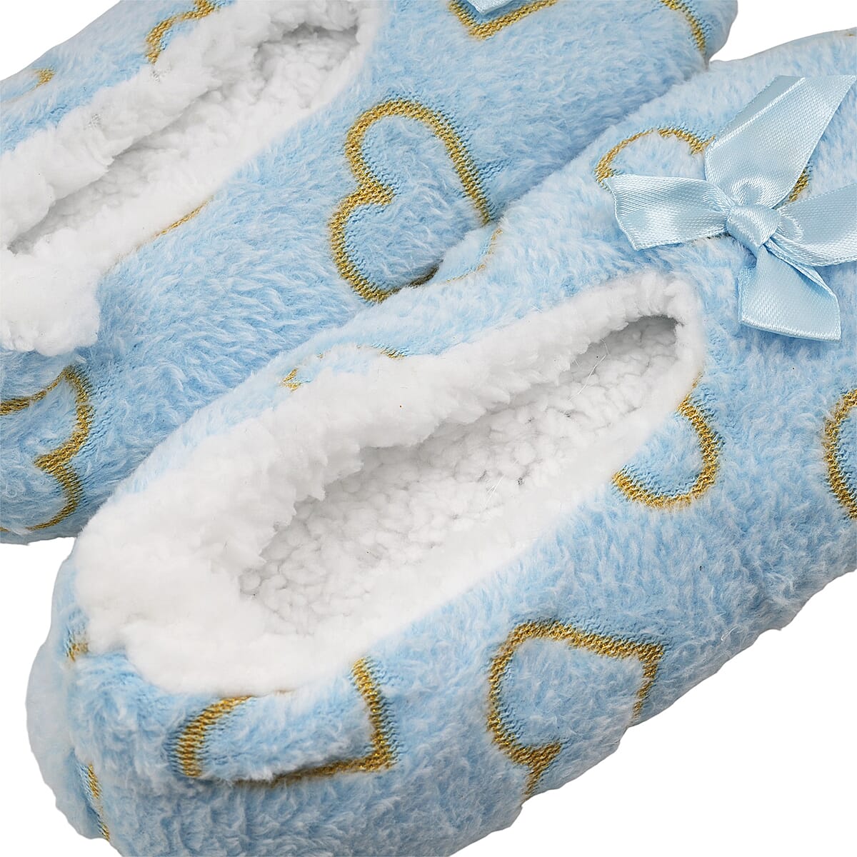 Mossimo Blue Heart Slippers with Grippers - S/M image number 6