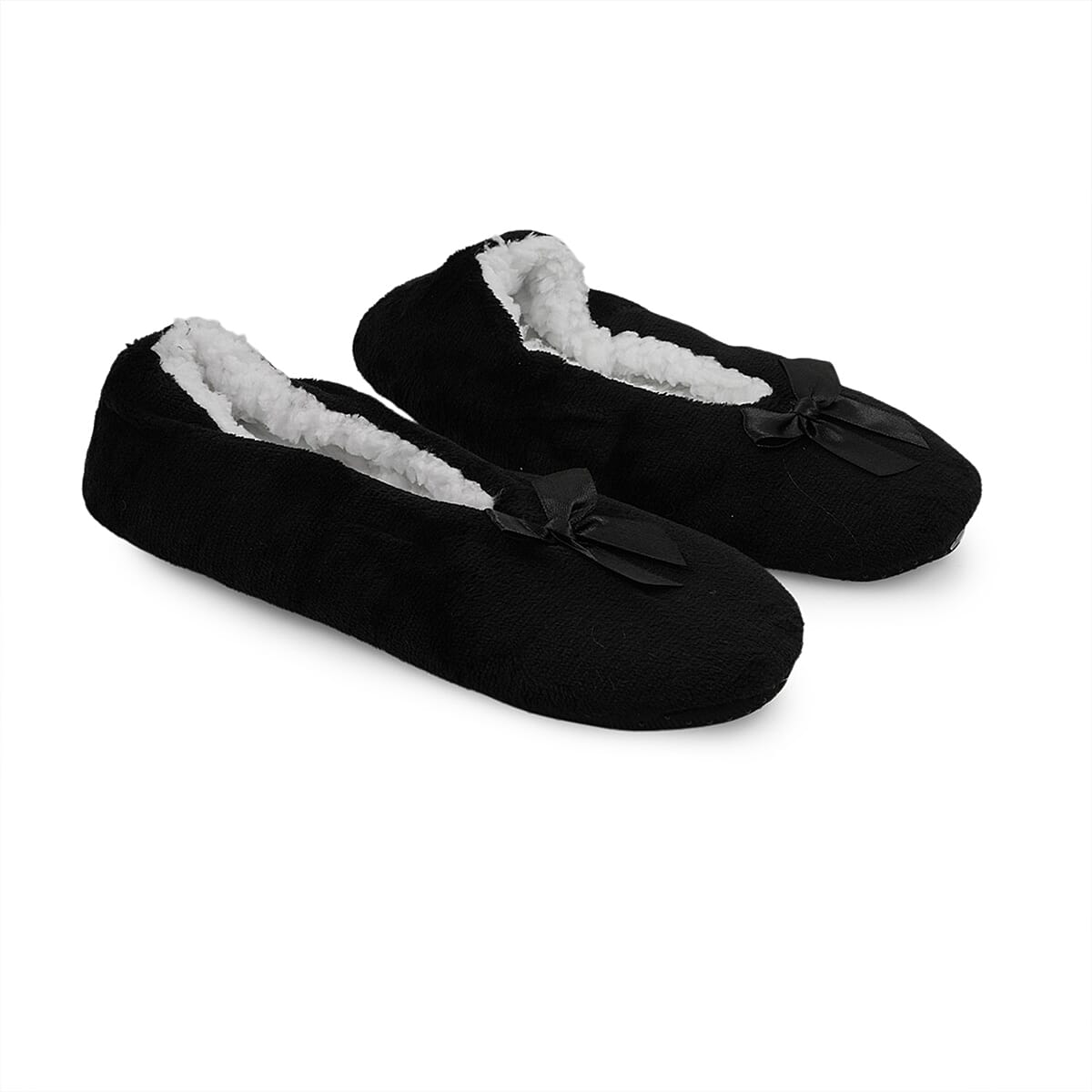 Mossimo Charcoal Bow Slippers With Grippers - S/M image number 0