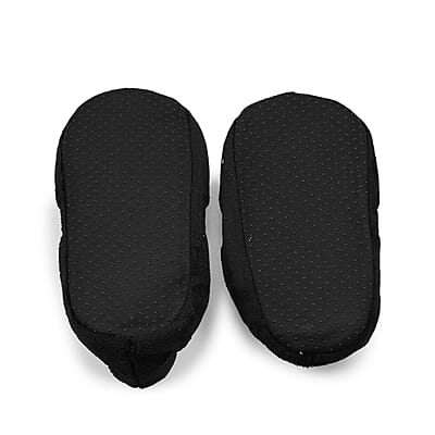 Mossimo Charcoal Bow Slippers With Grippers - S/M