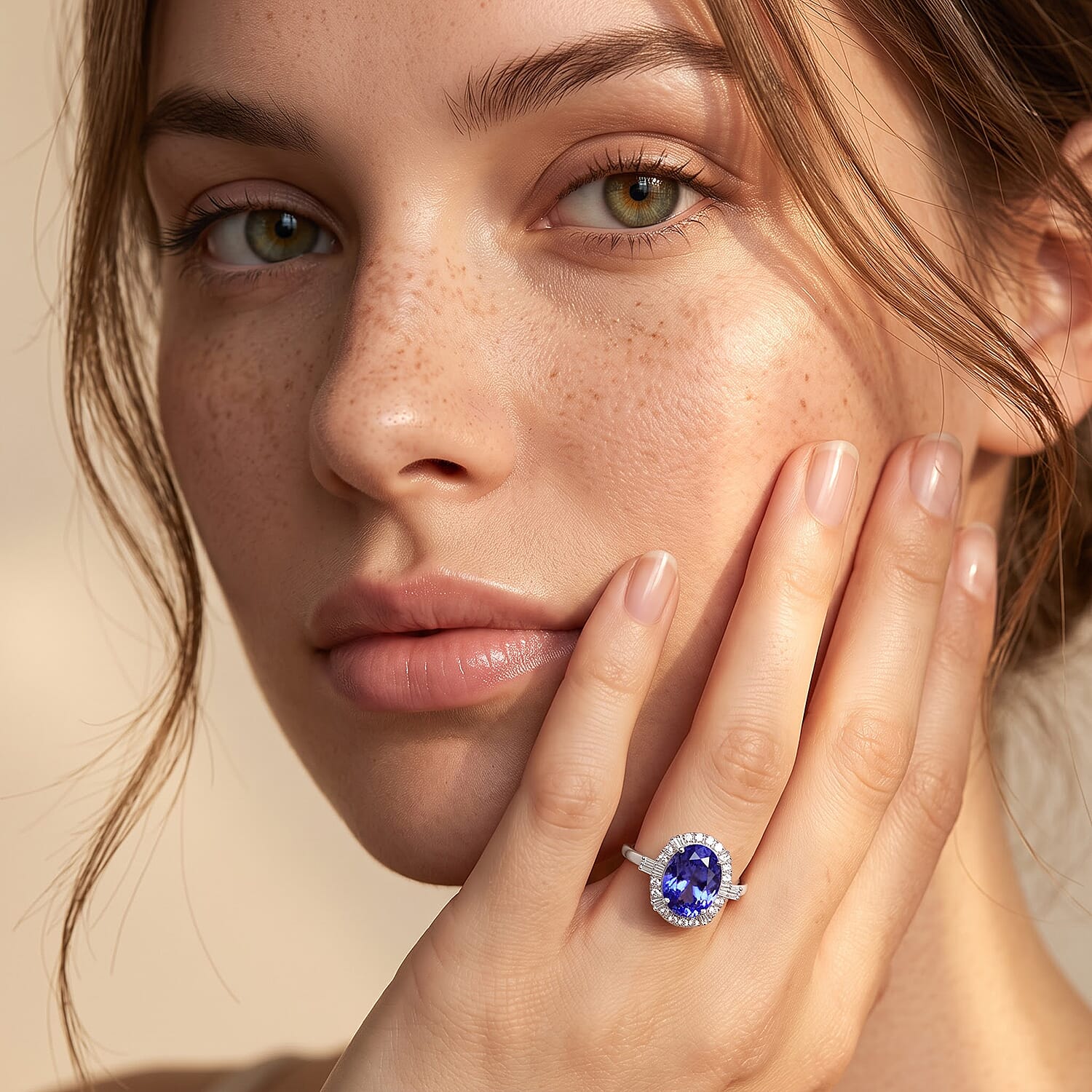 Certified & Appraised Rhapsody AAAA Tanzanite and E-F VS Diamond 3.00 ctw Ring in 950 Platinum (Size 10.0) 5.50 Grams