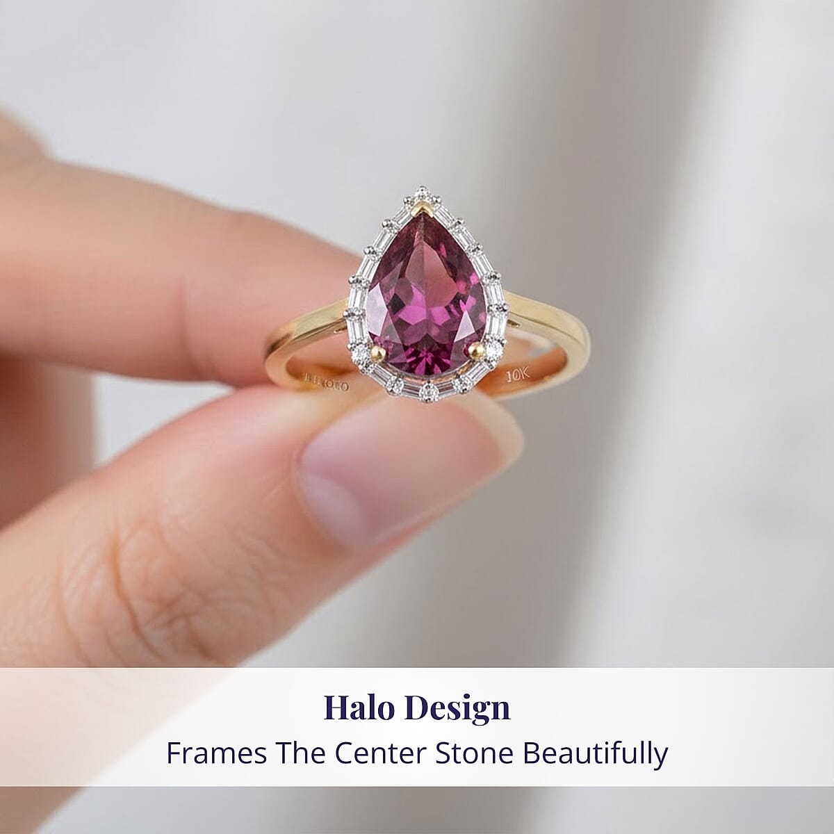  Certified & Appraised Luxoro 10K Yellow Gold AAA Radiant Ember Garnet, Diamond (I2) Ring (Size 10.0) 2.35 ctw image number 4