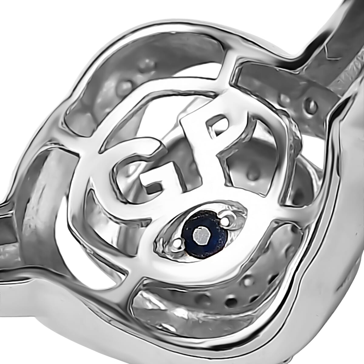 GP Celestial Dream Collection Diamond 0.25 ctw Ring in Rhodium Over Sterling Silver (Size 10.0) image number 5