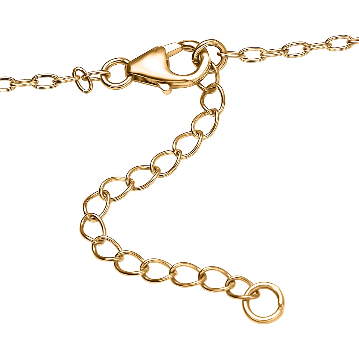 D'Joy Premium Sky Blue Topaz and White Topaz 2.30 ctw Necklace in 18K Vermeil Yellow Gold Over Sterling Silver 18- 20 Inches image number 4