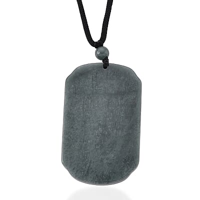 24K Yellow Gold Natural Olmec Jadeite 125.00 ctw Dragon Carved Pendant with Beaded Necklace (28 Inches)