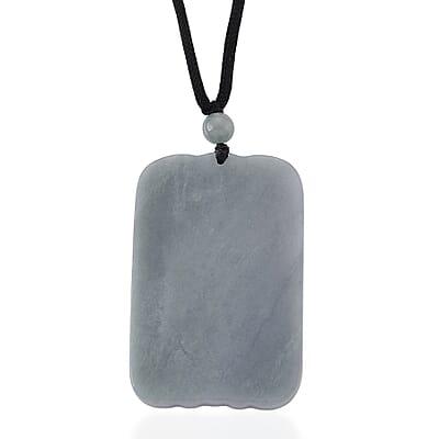 24K Yellow Gold Natural Olmec Jadeite 125.00 ctw Phoenix Carved Pendant with Beaded Necklace (28 Inches)