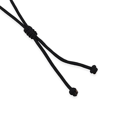 24K Yellow Gold Natural Black Jade 125.00 ctw Pixiu Carved Pendant with Beaded Necklace (28 Inches)